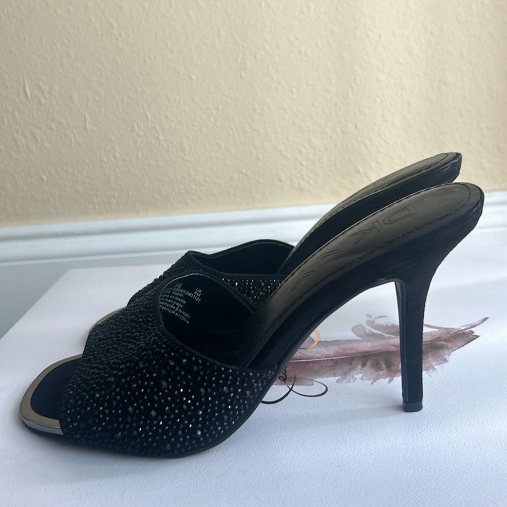 DKNY Black Kitten Heels 6